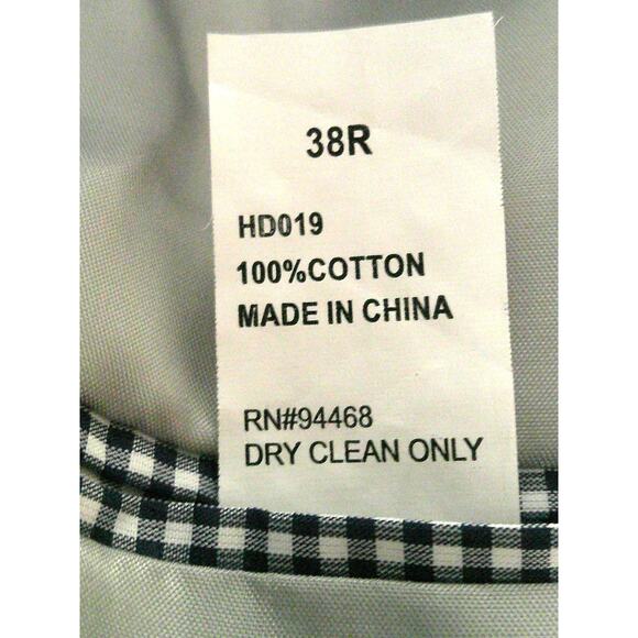 Nautica Mens Blue Pin Striped Modern Fit Single Breasted 2-Piece Suit 38R 34x30 - Picture 13 of 15